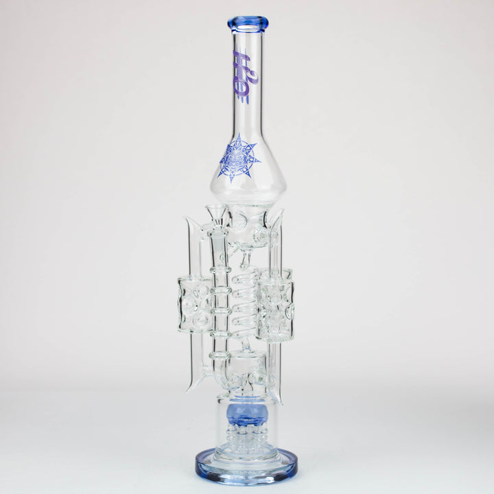 21" H2O Coil Glass Water Recycle Bong