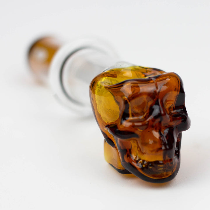 4" GLASS PIPE-SKULL