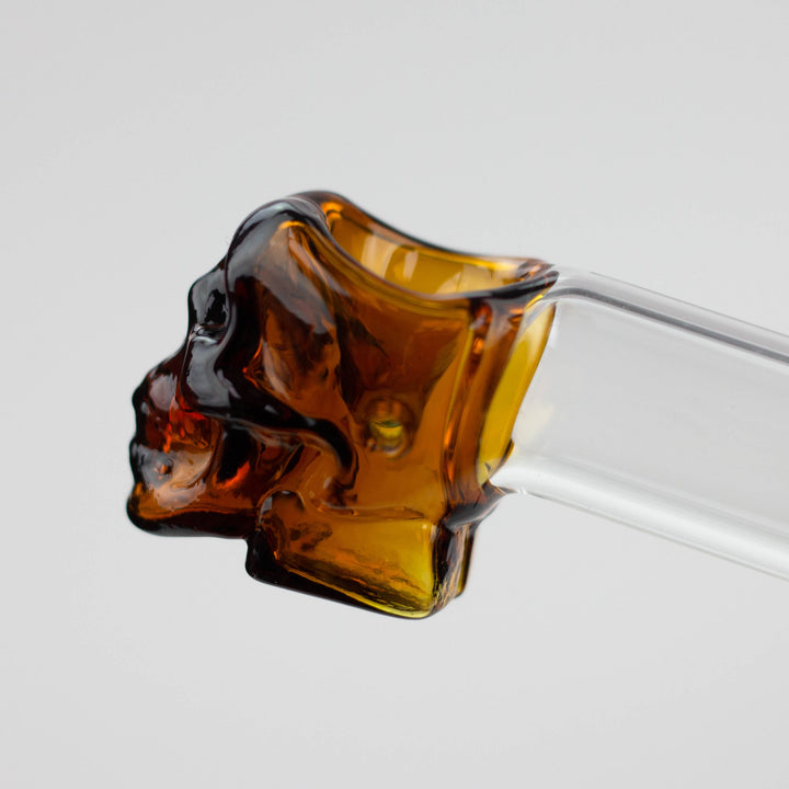 4" GLASS PIPE-SKULL