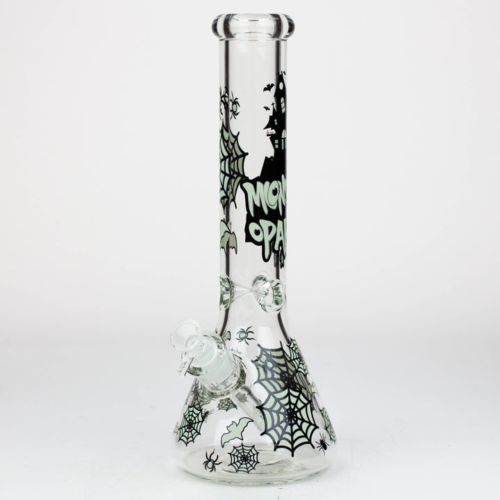 14" Glow in the Dark 7 mm Glass Beaker Bong