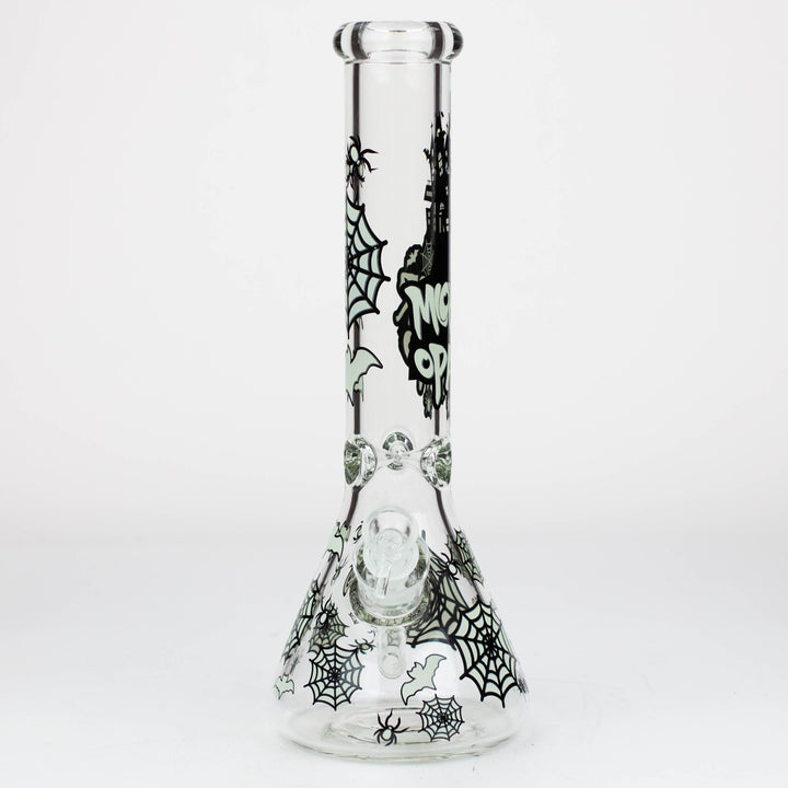 14" Glow in the Dark 7 mm Glass Beaker Bong