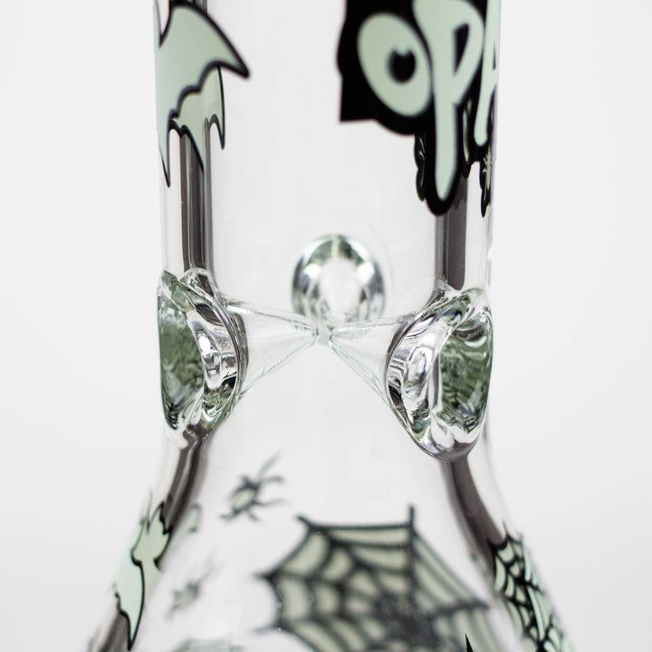 14" Glow in the Dark 7 mm Glass Beaker Bong