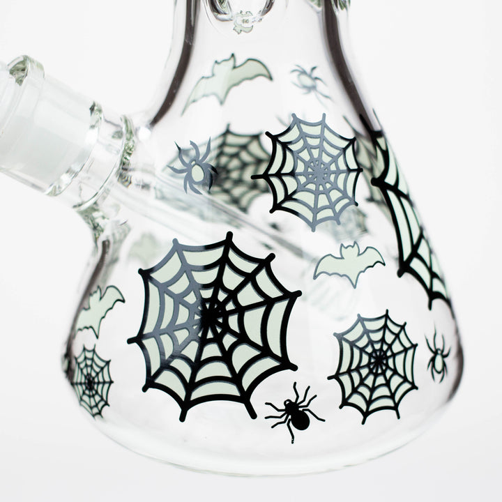 14" Glow in the Dark 7 mm Glass Beaker Bong