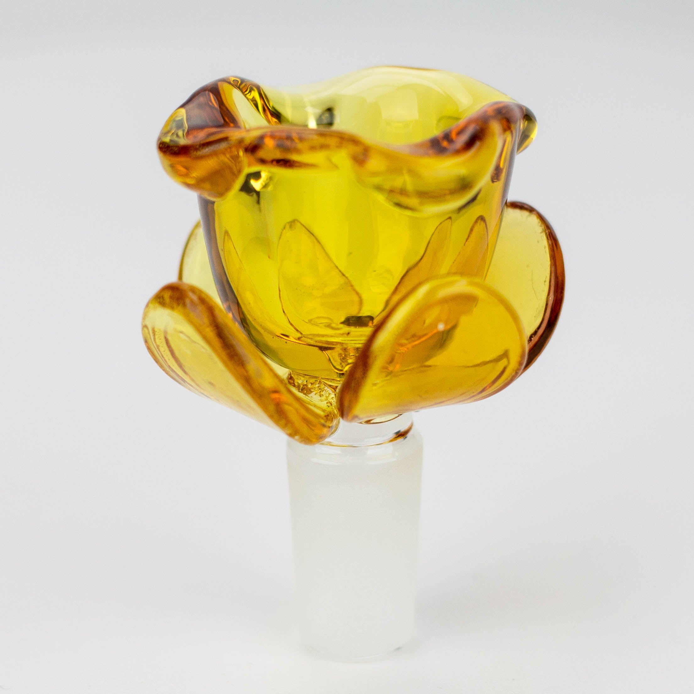 Flower shape glass large bowl_2