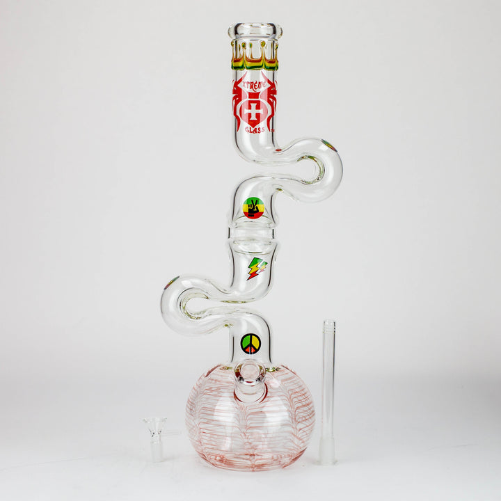 20" Xtream Kink Zong 7 mm glass water bong [XTR-Z036]_1