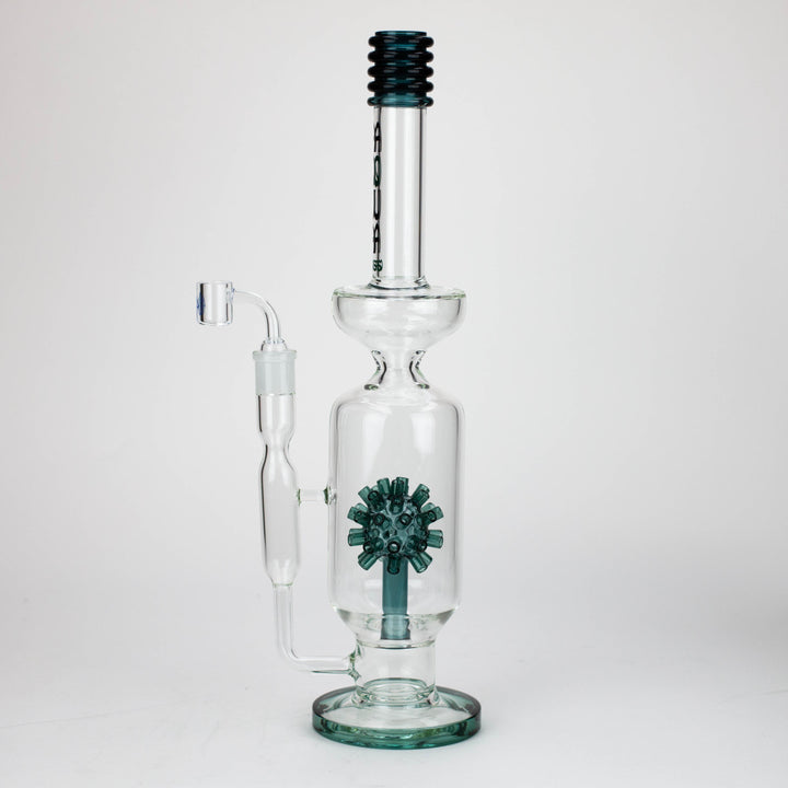 17" AQUA Glass 2-in-1 Mine Diffuser Glass Bong