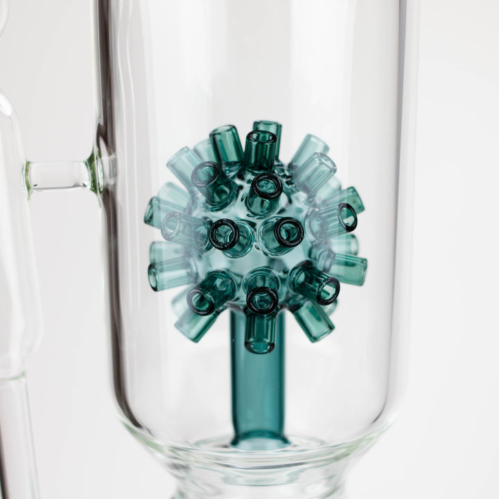 17" AQUA Glass 2-in-1 Mine Diffuser Glass Bong