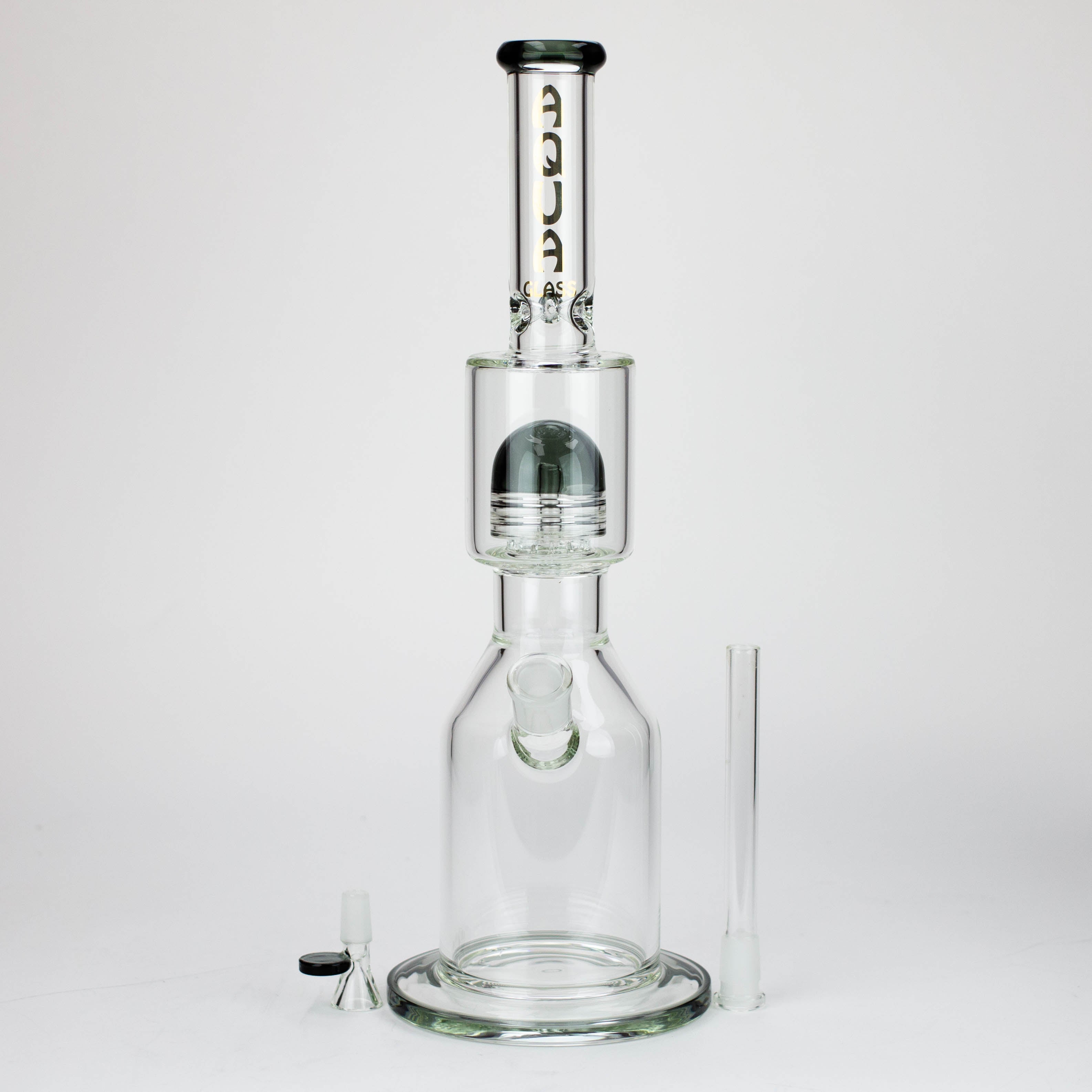 17" AQUA Glass showerhead percolator / 7mm /glass water bong [AQUA116]_8