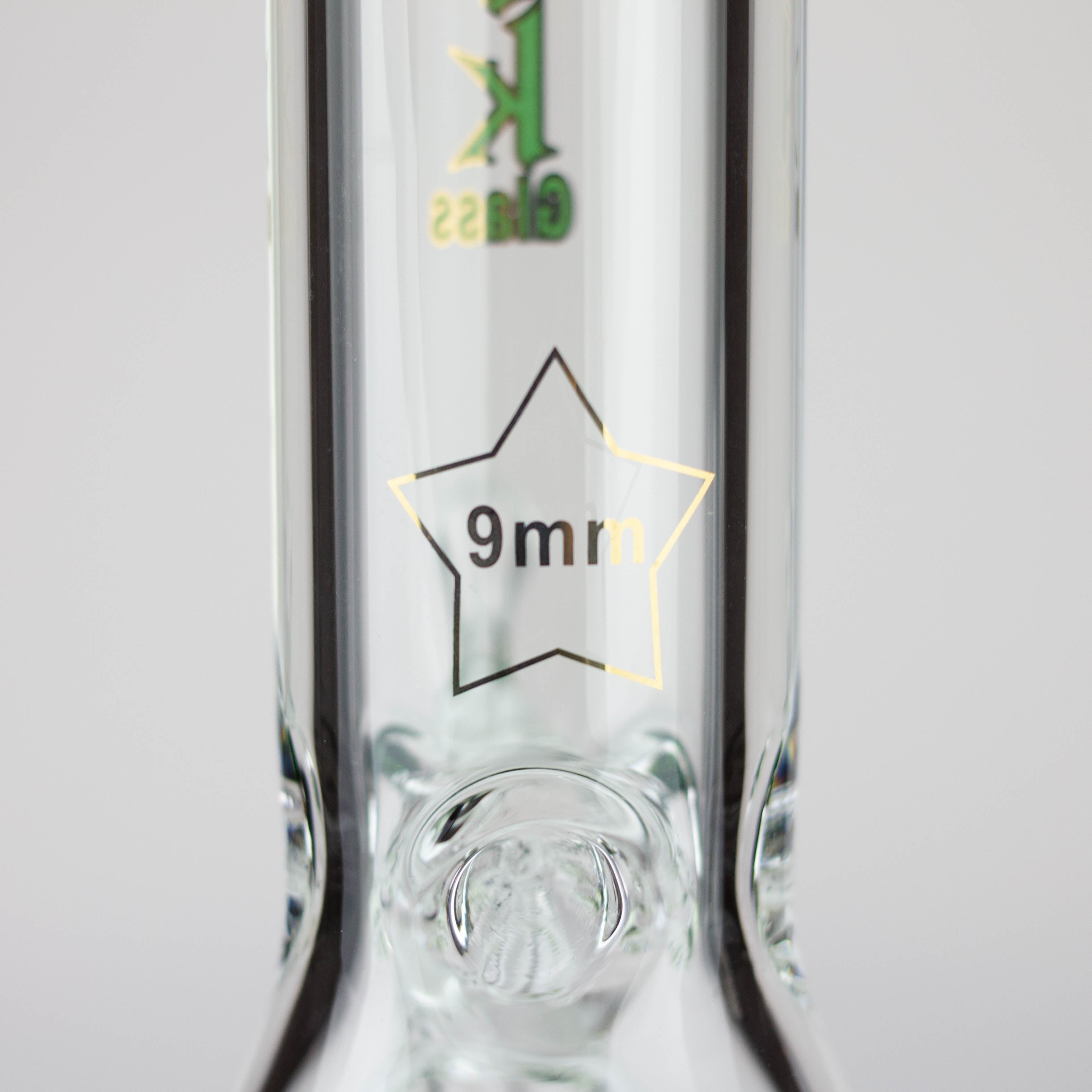 12" SPARK 9 mm glass beaker water bong [GB223]_1