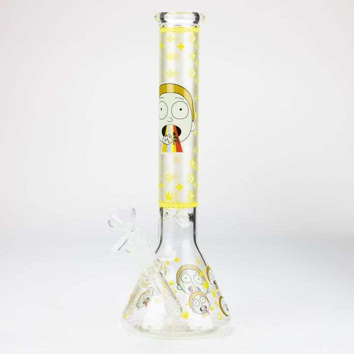 12" Cartoon glass water bong-Glow in the dark [GBT21004]