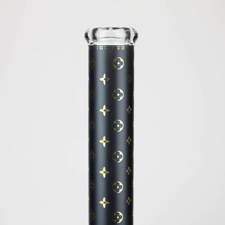 20" Luxury Patterned 9 mm glass water bong [GBT2103]