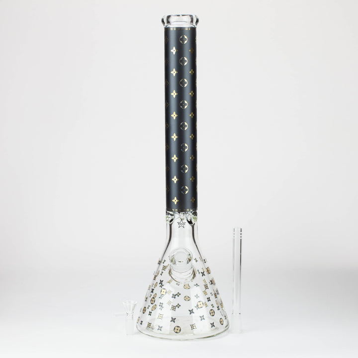 20" Luxury Patterned 9 mm glass water bong [GBT2103]