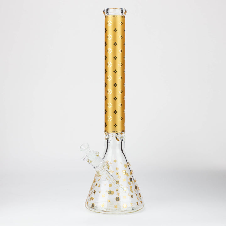 20" Luxury Patterned 9 mm glass water bong [GBT2103]