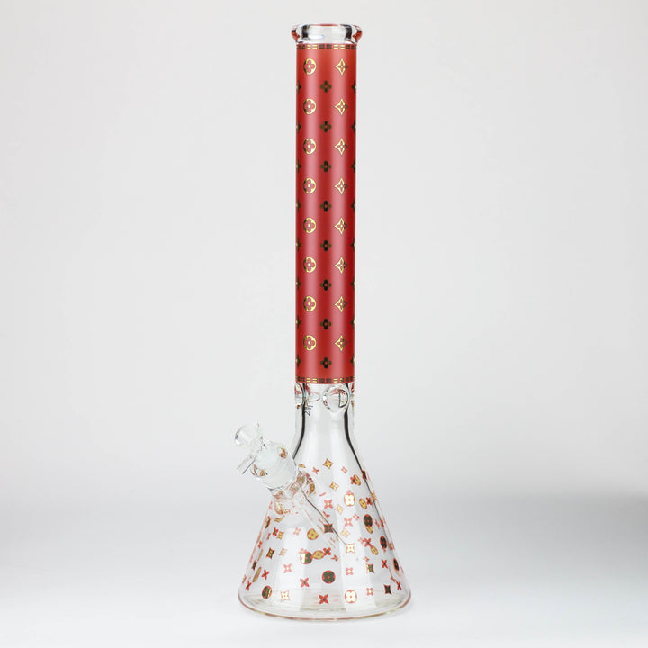 20" Luxury Patterned 9 mm glass water bong [GBT2103]