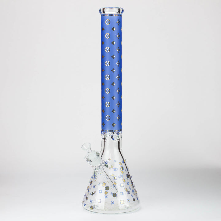 20" Luxury Patterned 9 mm glass water bong [GBT2103]