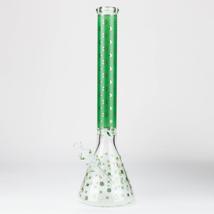 20" Luxury Patterned 9 mm glass water bong [GBT2103]