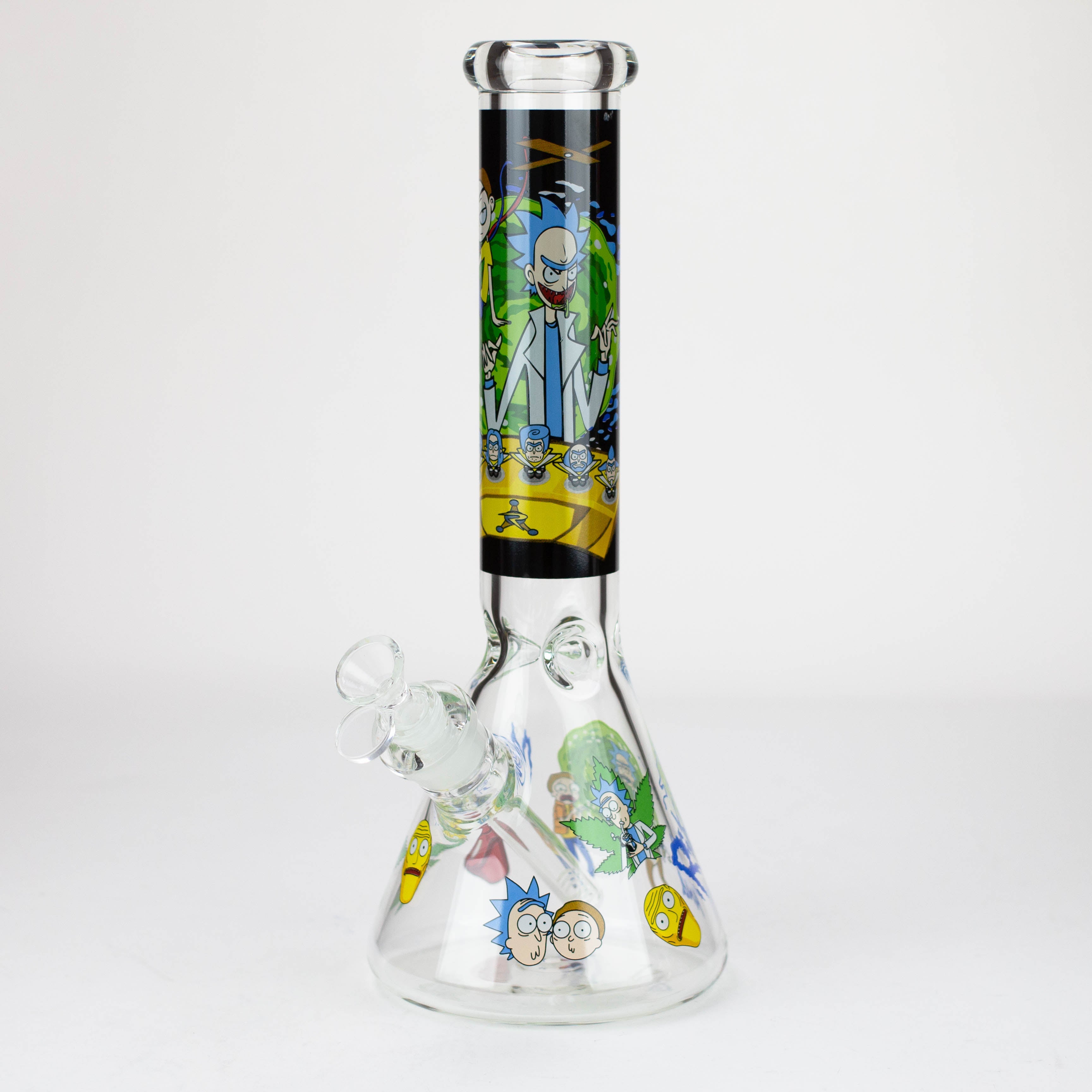 14” RM cartoon 7 mm glass beaker water bong Assorted Designs_2