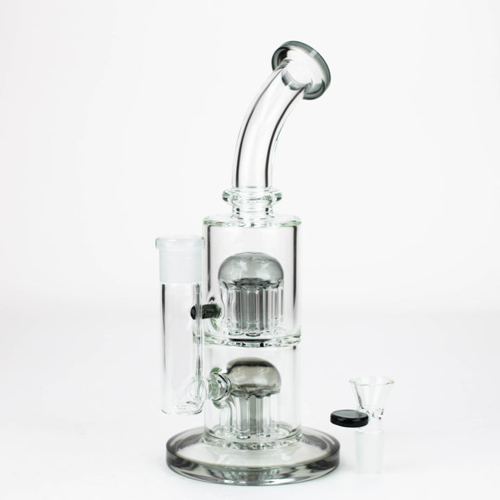 10'' Double Perc Bong