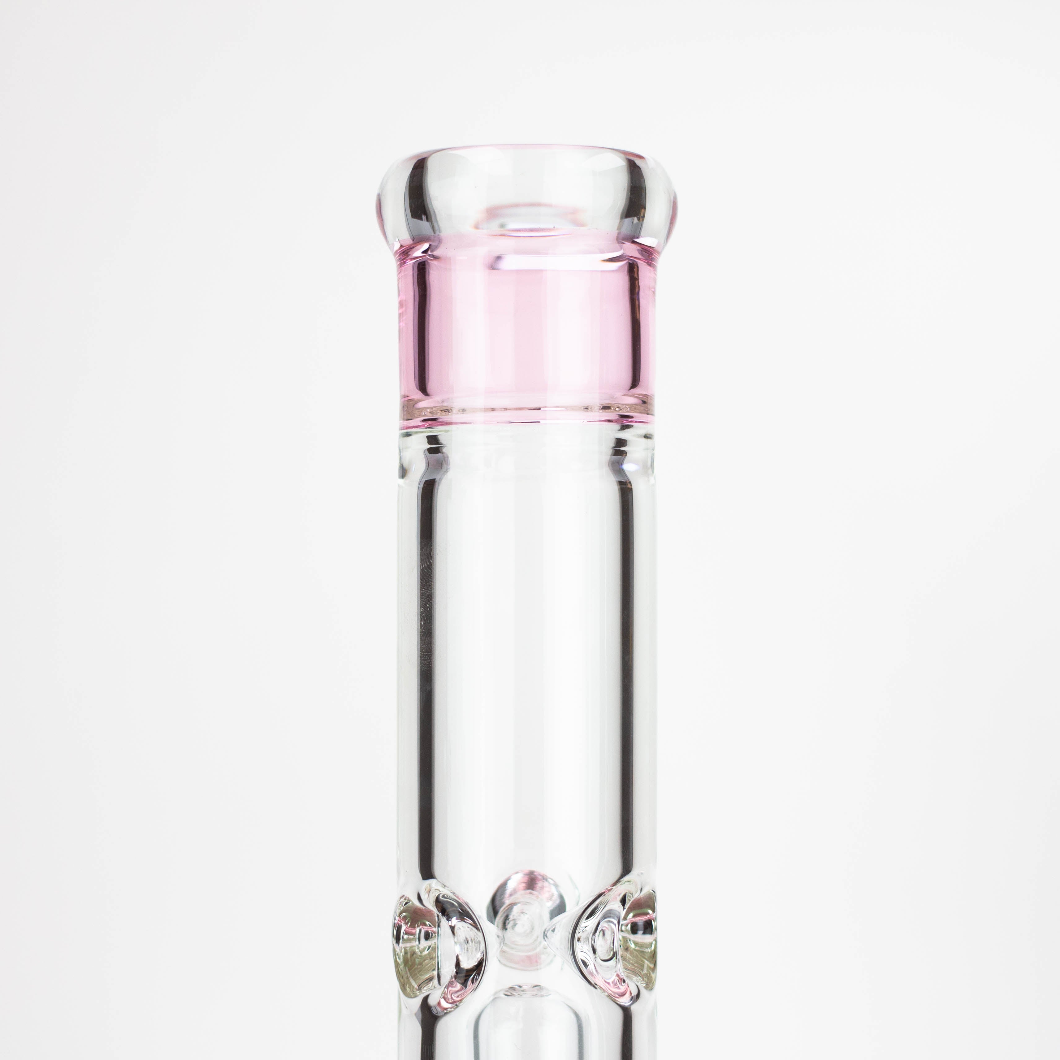 18" Single 8 arms perc, with splash guard 7mm glass water bong_10