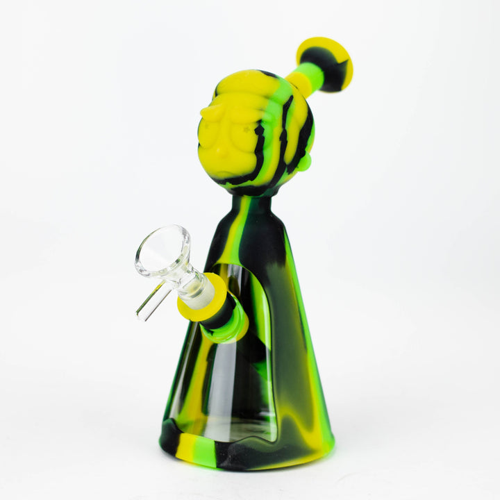 7" RM Cartoon Multi Colored Silicone Water Bong