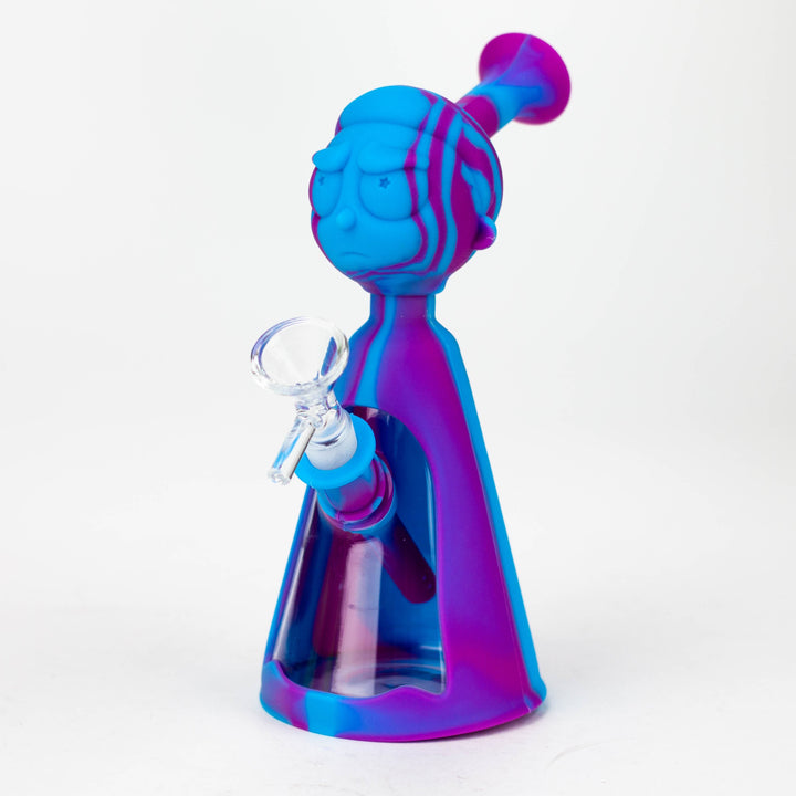 7" RM Cartoon Multi Colored Silicone Water Bong