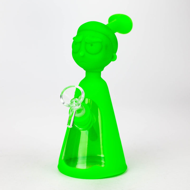 7" RM Cartoon Multi Colored Silicone Water Bong