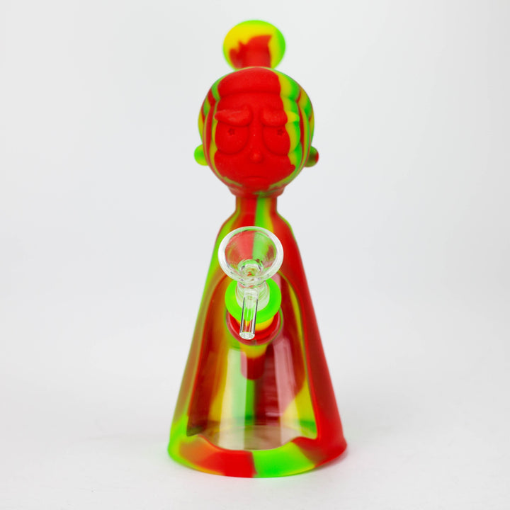 7" RM Cartoon Multi Colored Silicone Water Bong