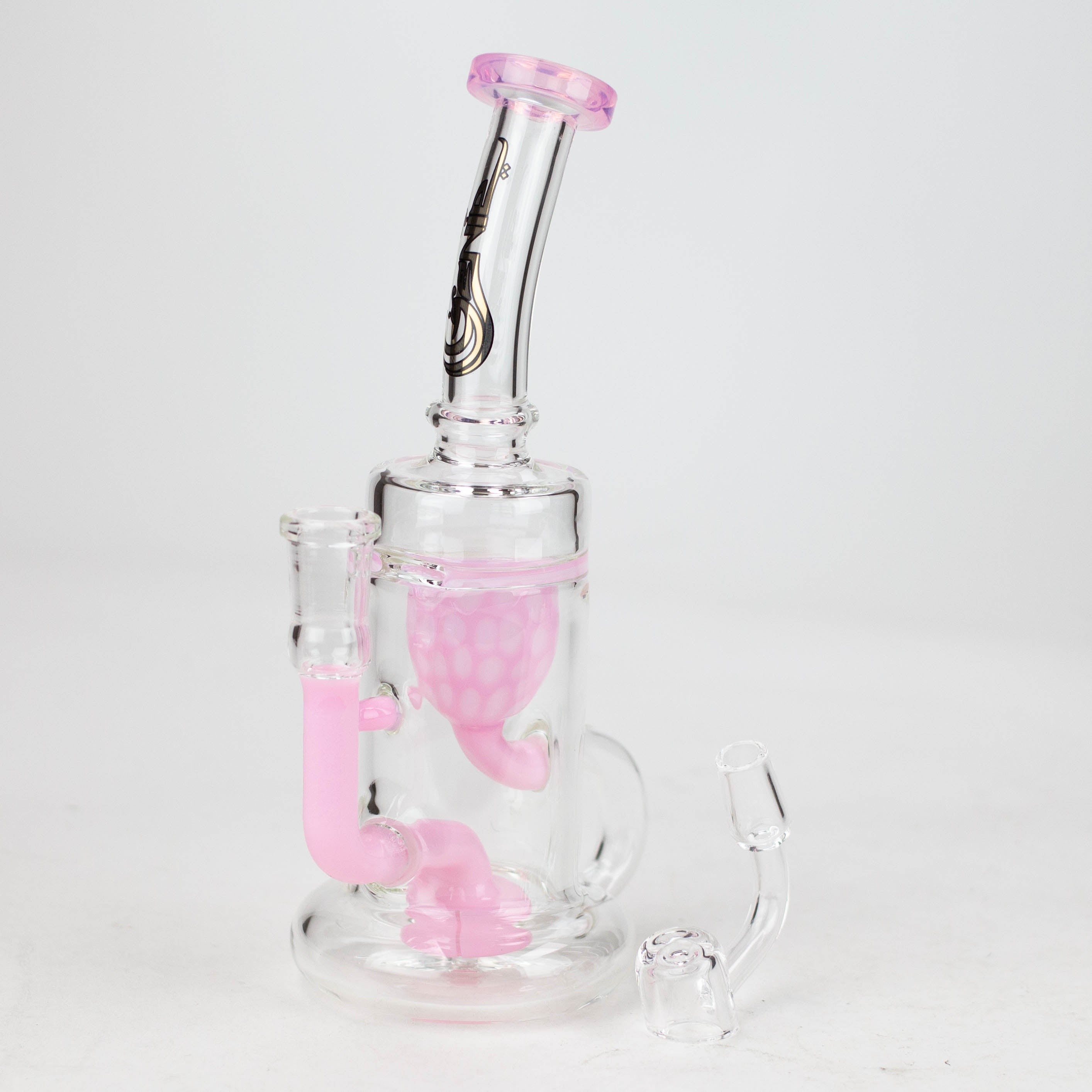 9" recycled bubbler with a banger_1