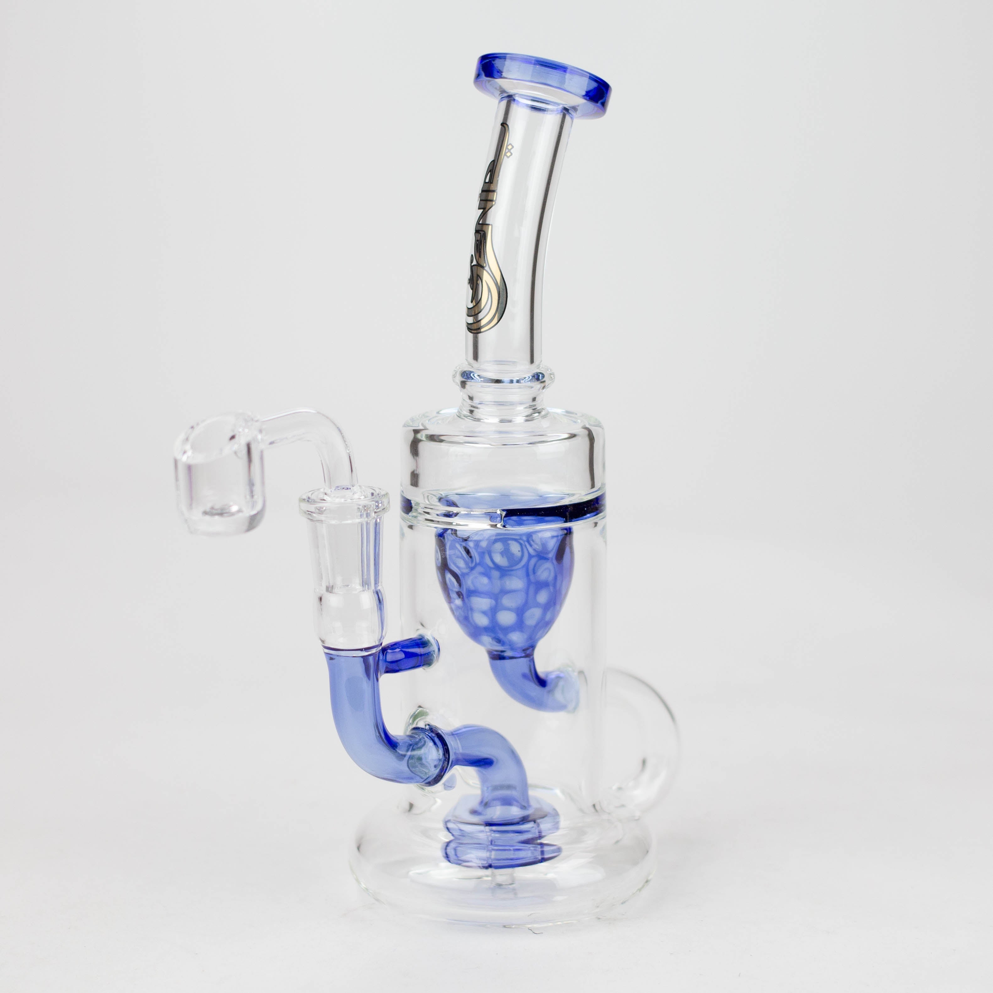 9" recycled bubbler with a banger_4