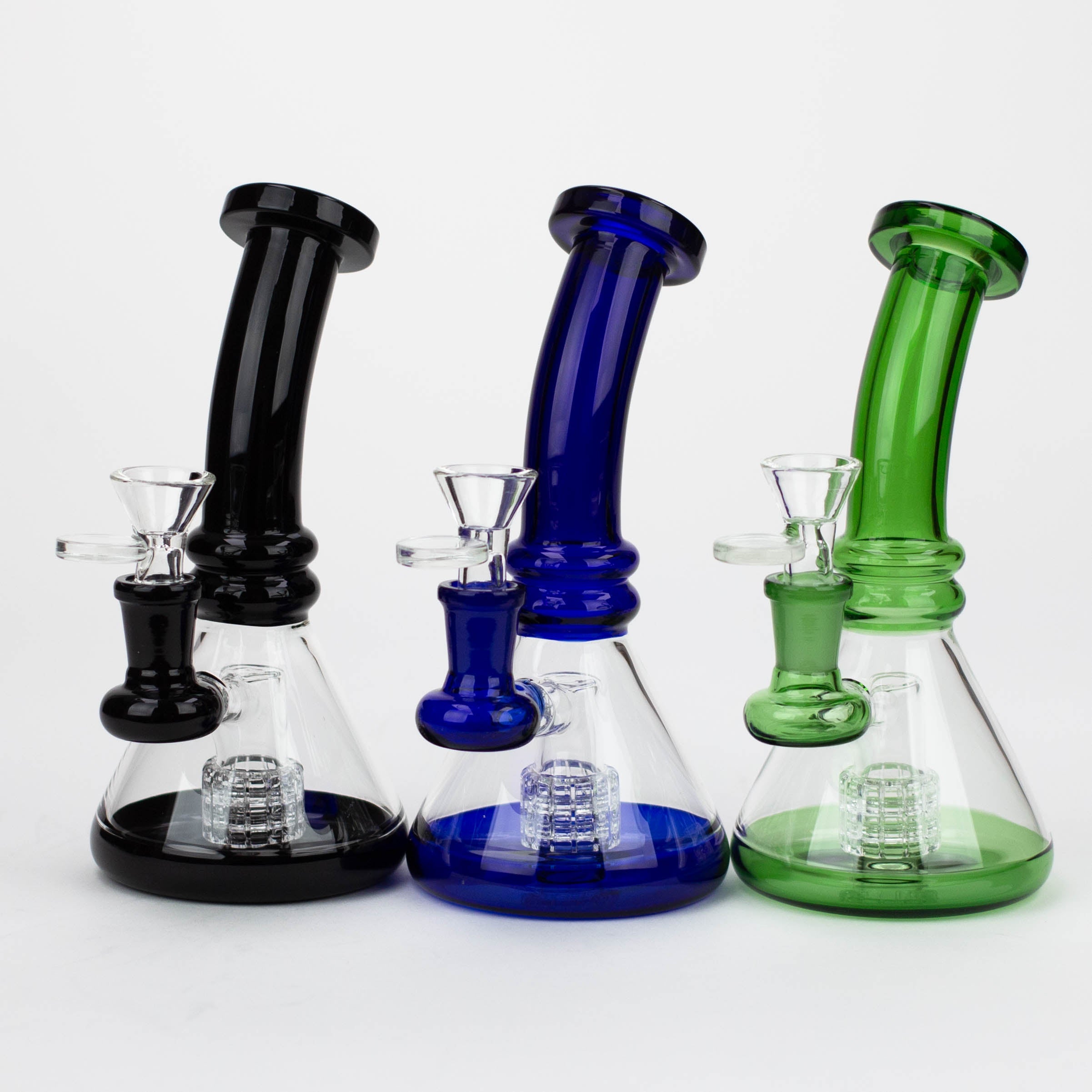 7"  Color glass water bong_0