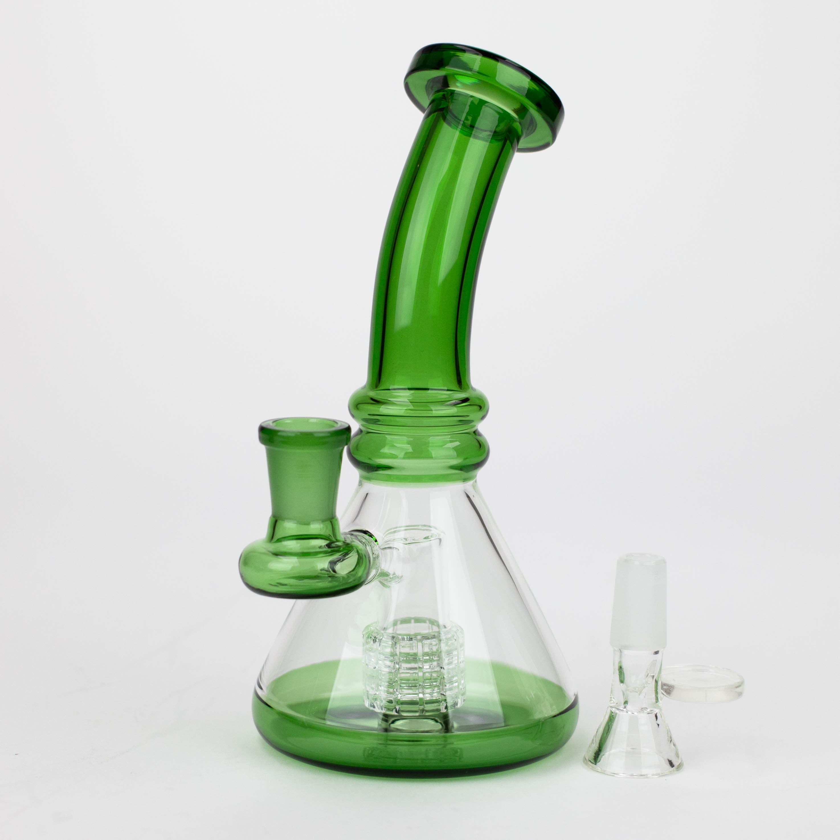 7"  Color glass water bong_8