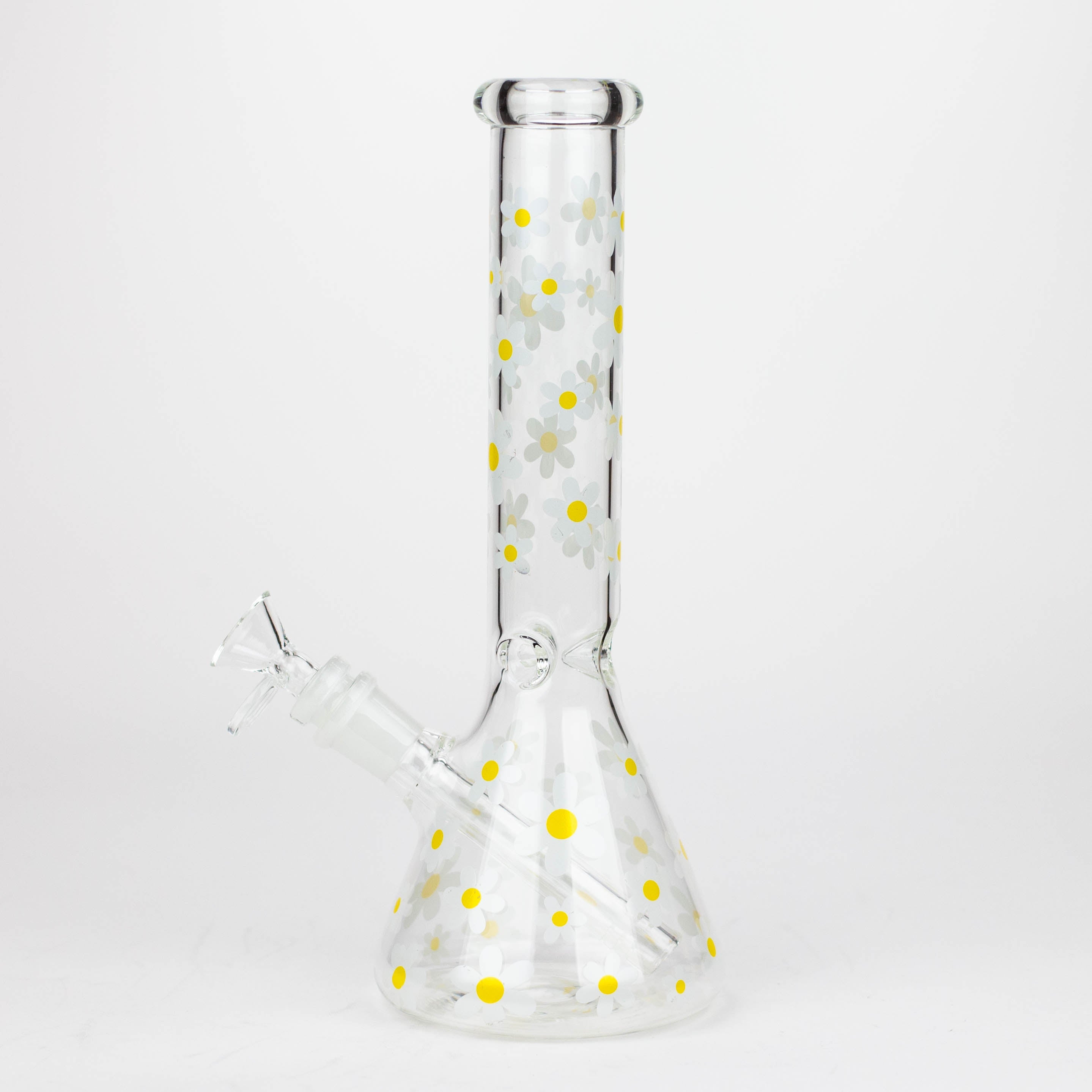 10" Glass Bong With Daisy Design [BH1063]_1