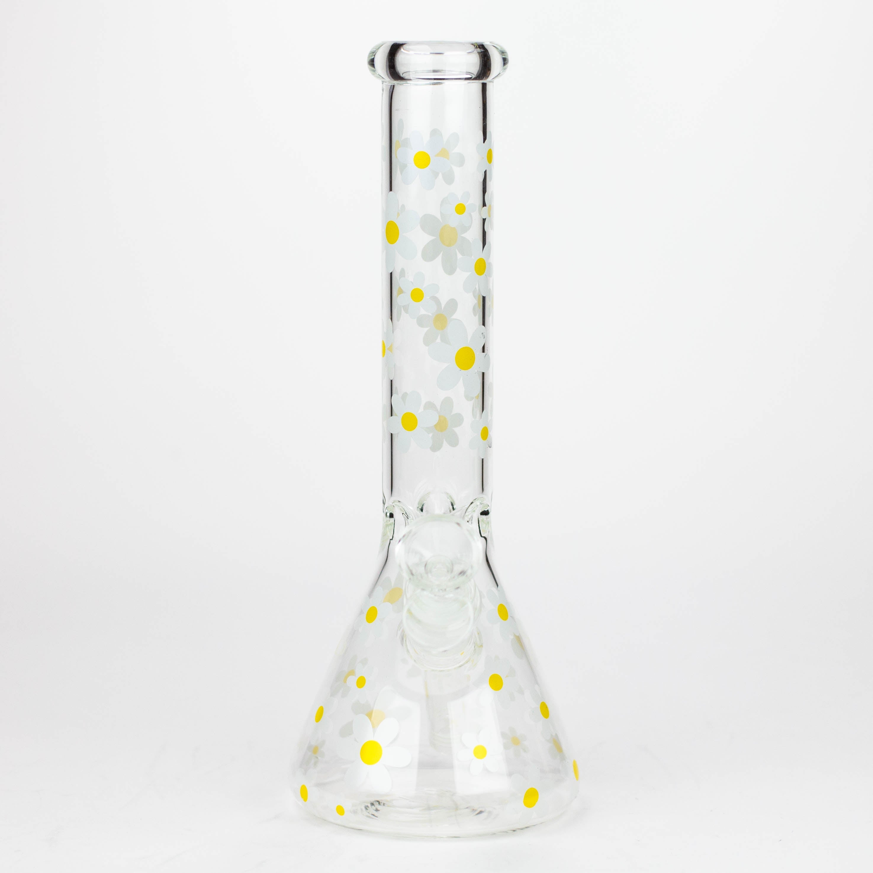 10" Glass Bong With Daisy Design [BH1063]_2