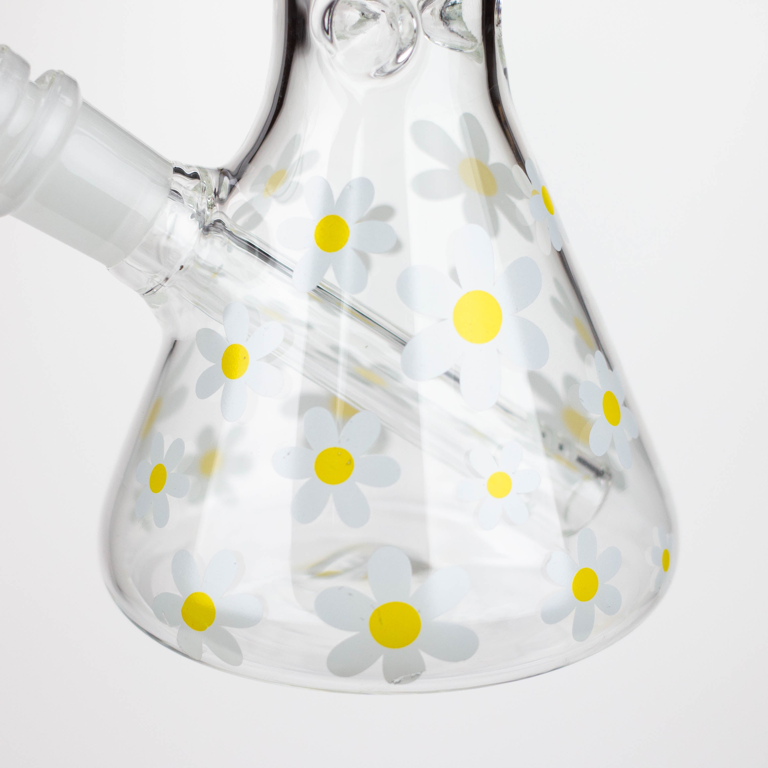 10" Glass Bong With Daisy Design [BH1063]_5