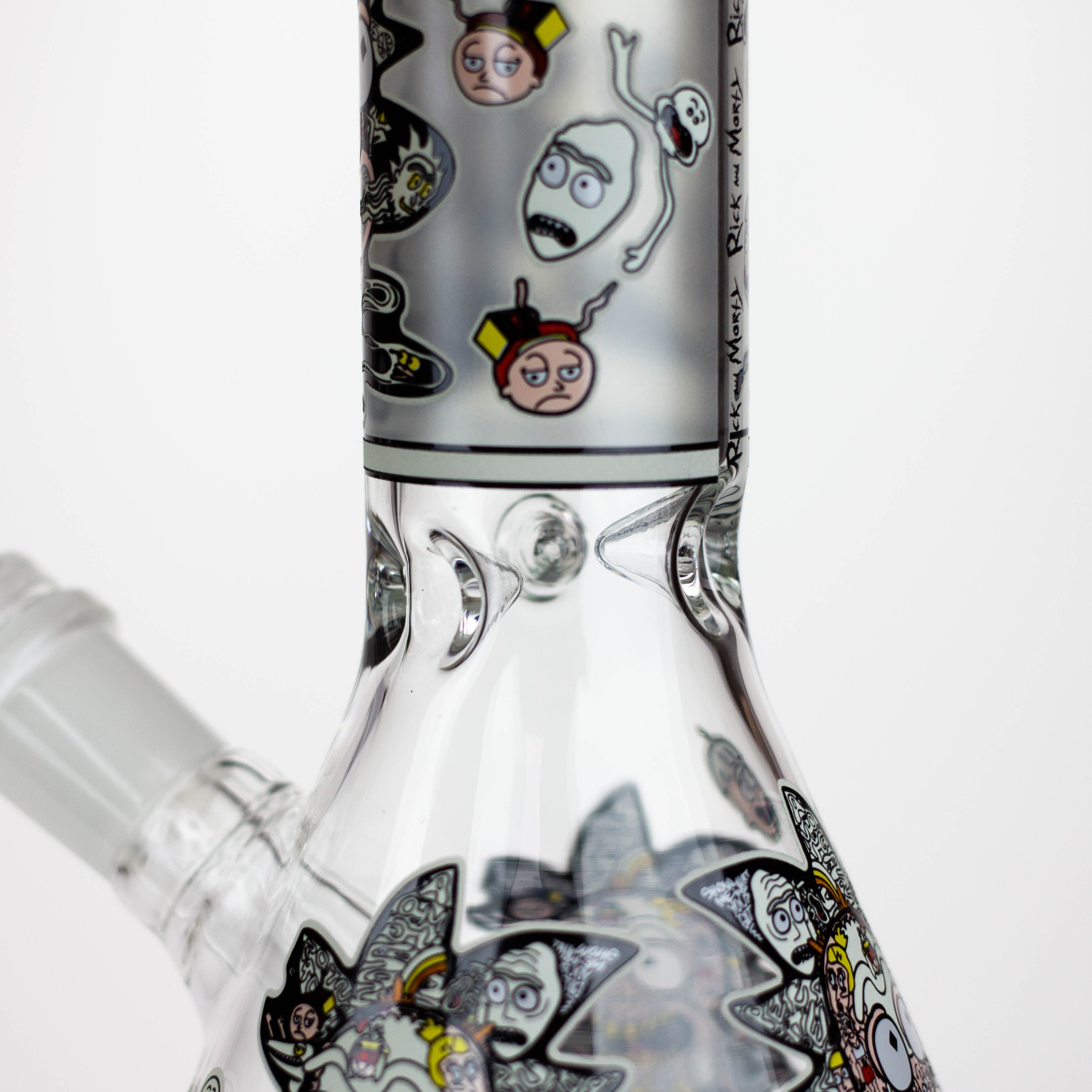 8" Glow in the dark Glass Bong with RM design [BH085]_4