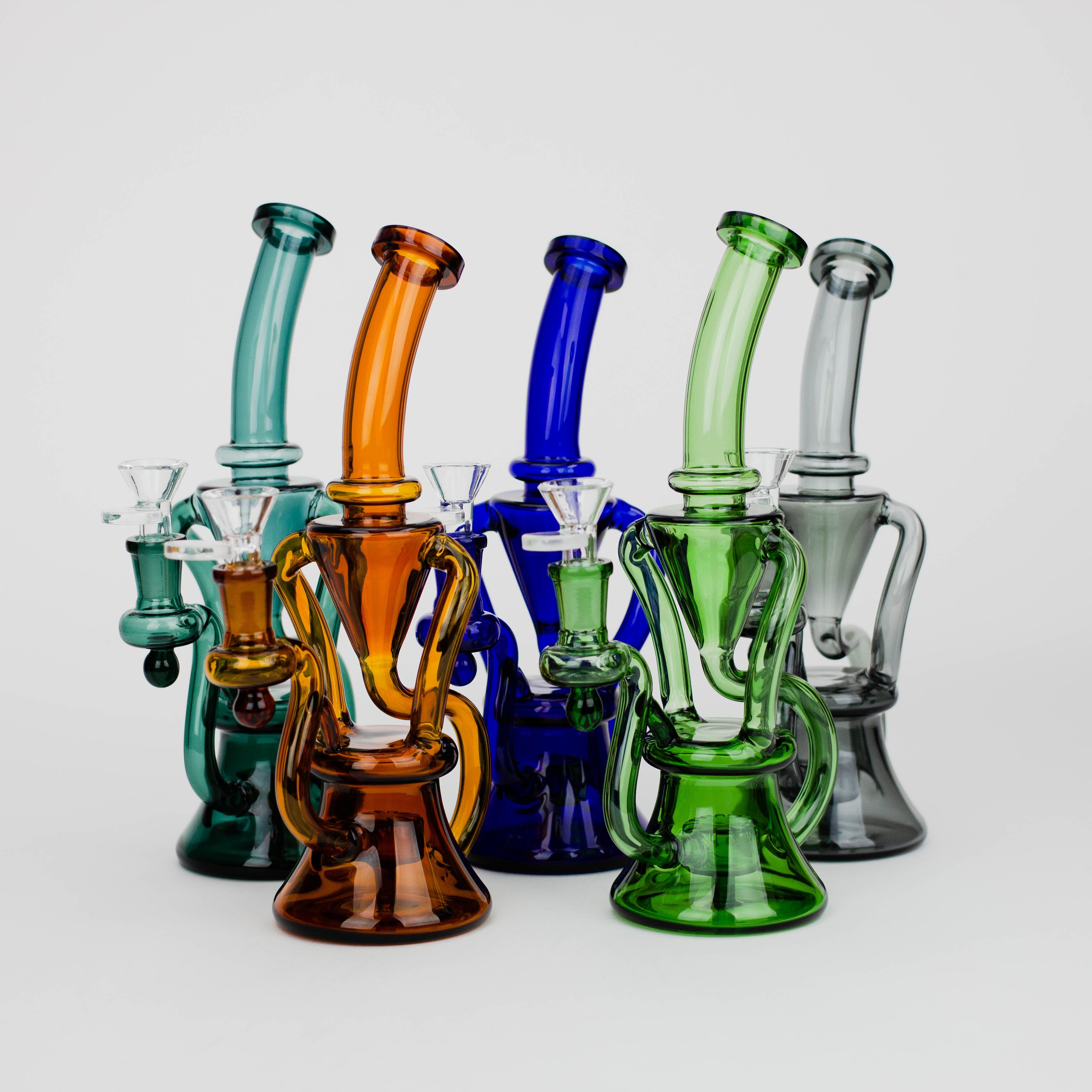 10" Recycle solid color bong_0