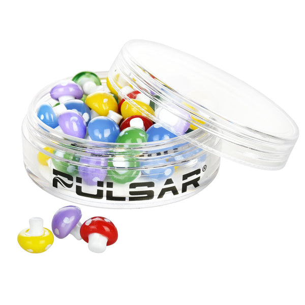 50PC SET - Pulsar Mushrooms Banger Insert Beads - INHALCO