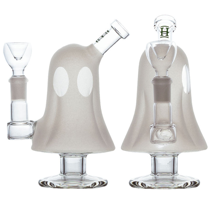 6.5" Ghost Glass Water Pipe