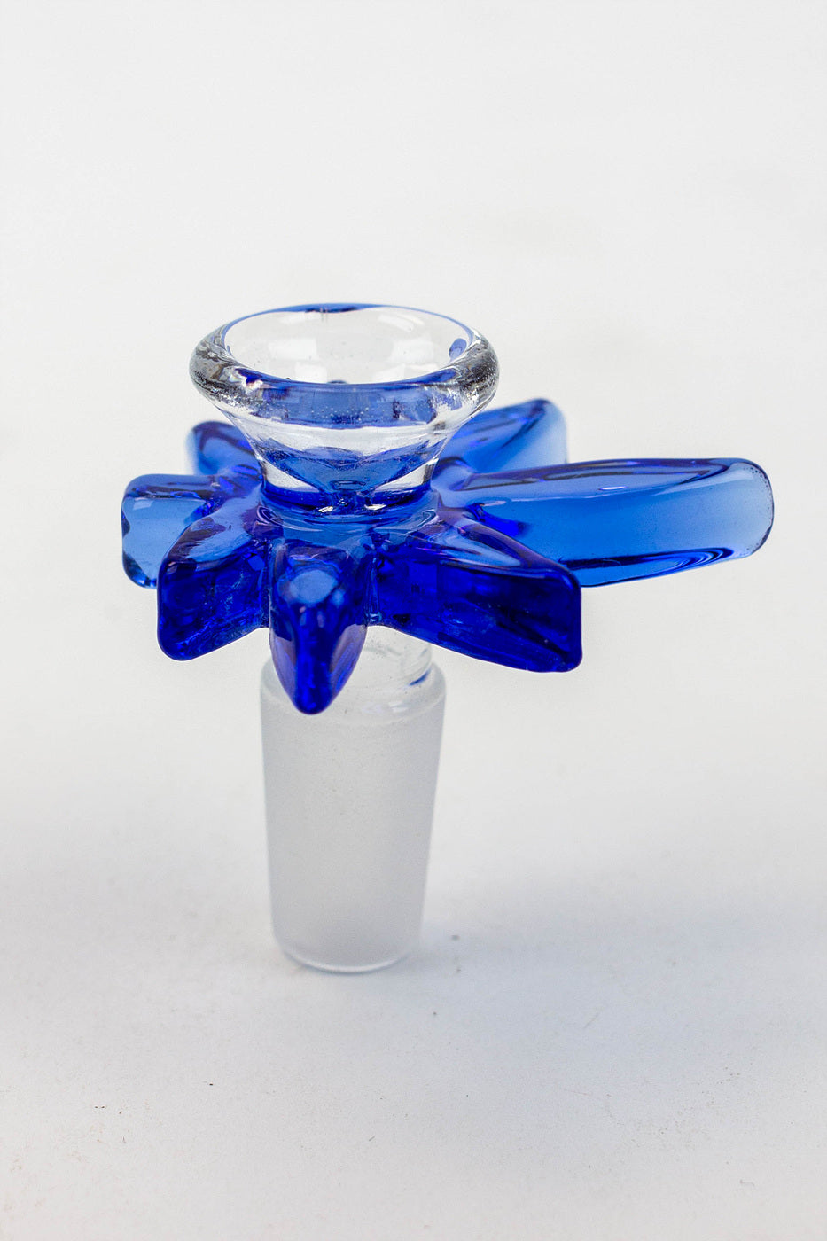 Thick glass bowl with leaf handle_9