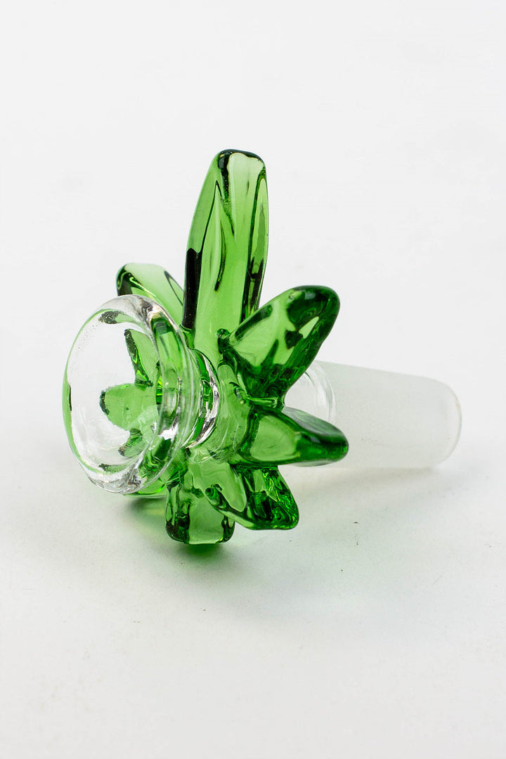 Glass Bong Bowl with Leaf Handle