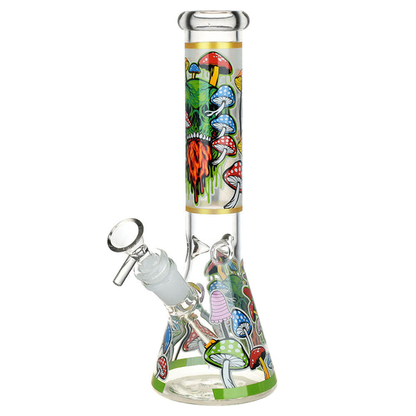 Monsters and Shrooms Glow-in-the-Dark Beaker Bong