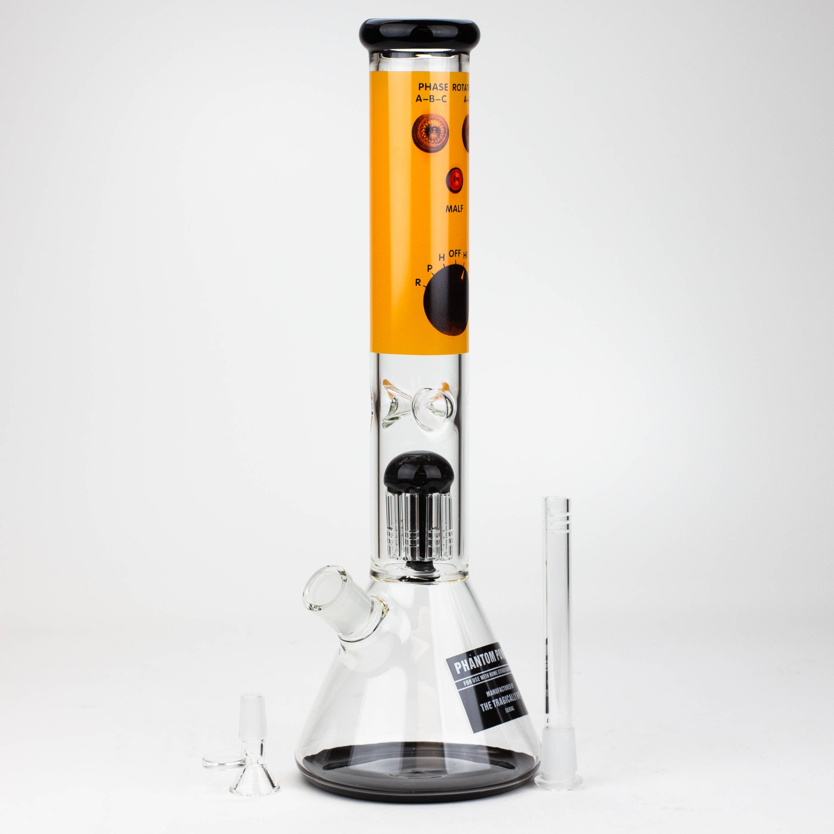 THE TRAGICALLY HIP-15.5" glass water pipe with single percolator by Infyniti_2
