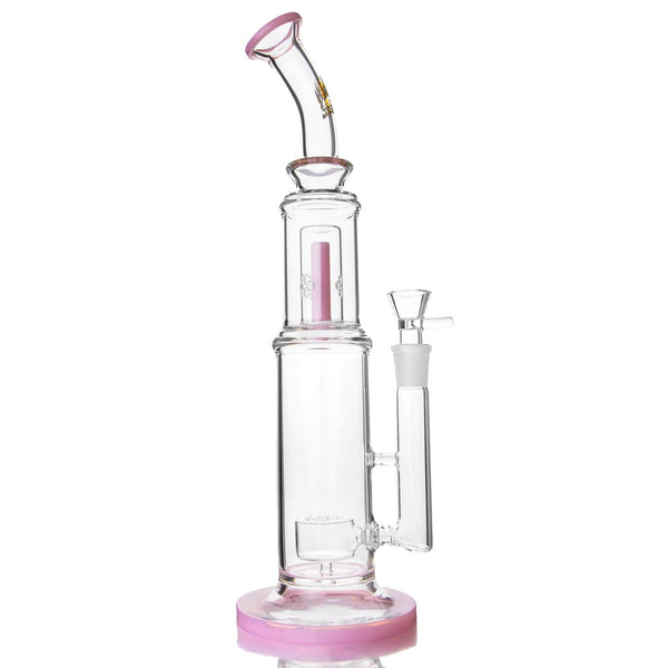 Bent Neck 15'' Glass Perc Bong - PILOTDIARY