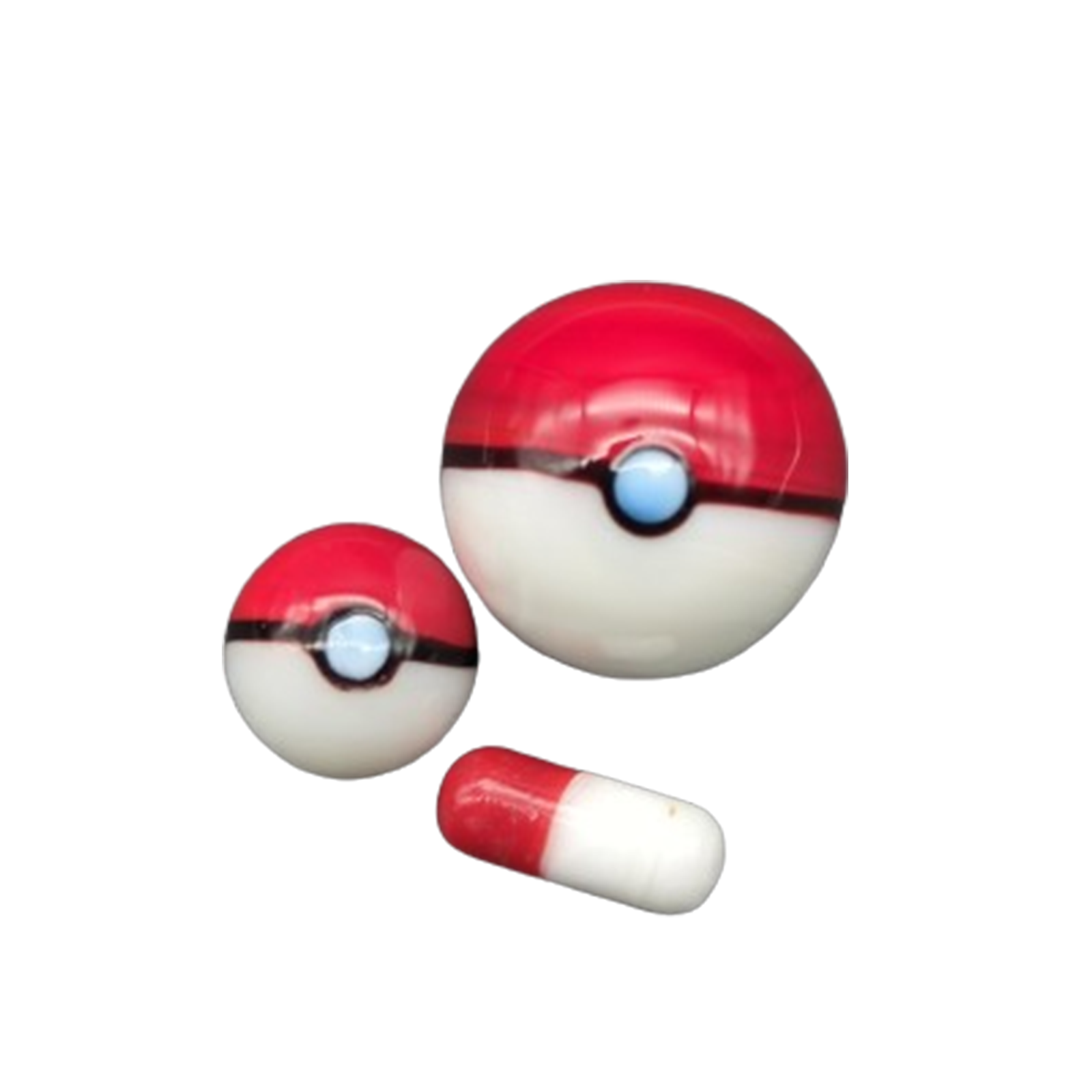Dual-Colored Pokemon Ball Marble Set