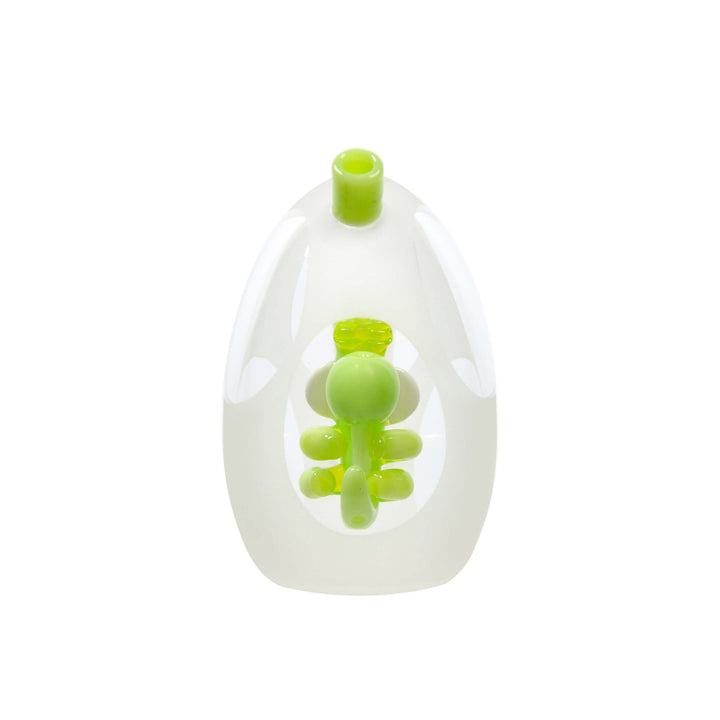 Frosted Yoshi Egg Glass Bubbler