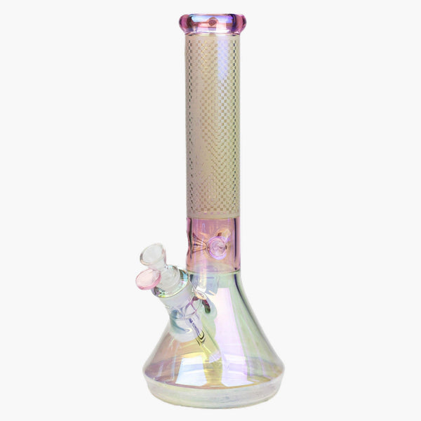 13 Inhces Genie Electroplated Glass Beaker Bong