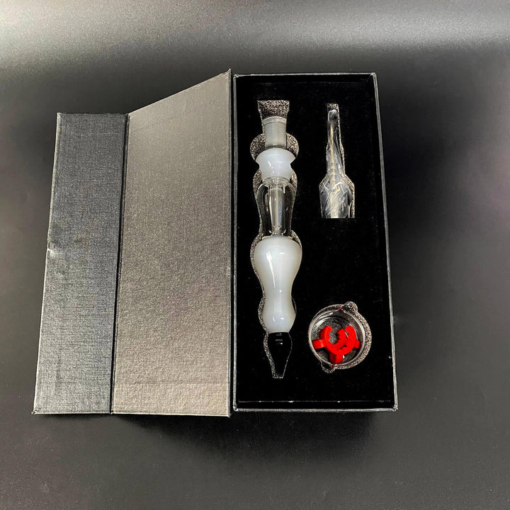 Glass Dab Straw Kit Bulbous Mouthpiece - INHALCO