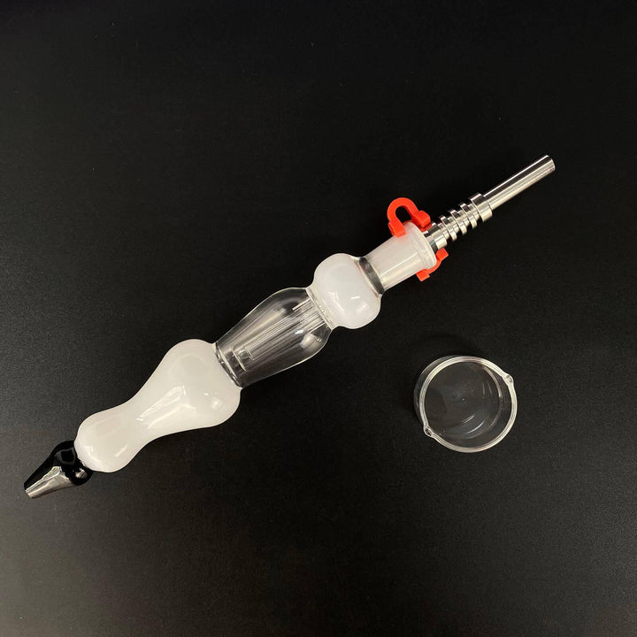 Glass Dab Straw Kit Bulbous Mouthpiece - INHALCO