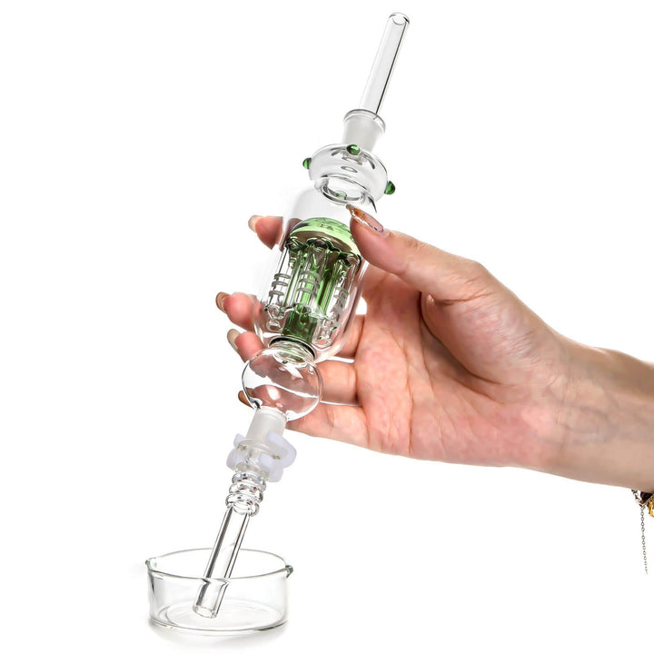 Glass Nectar Straw with Tree Perc - PILOTDIARY