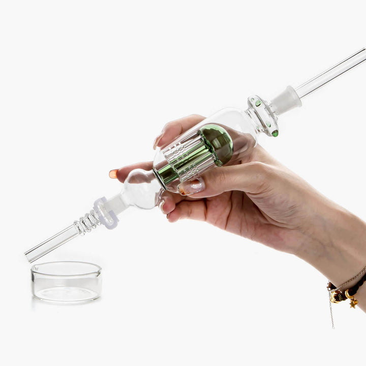 Glass Nectar Straw with Tree Perc - PILOTDIARY